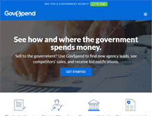 Tablet Screenshot of govspend.com